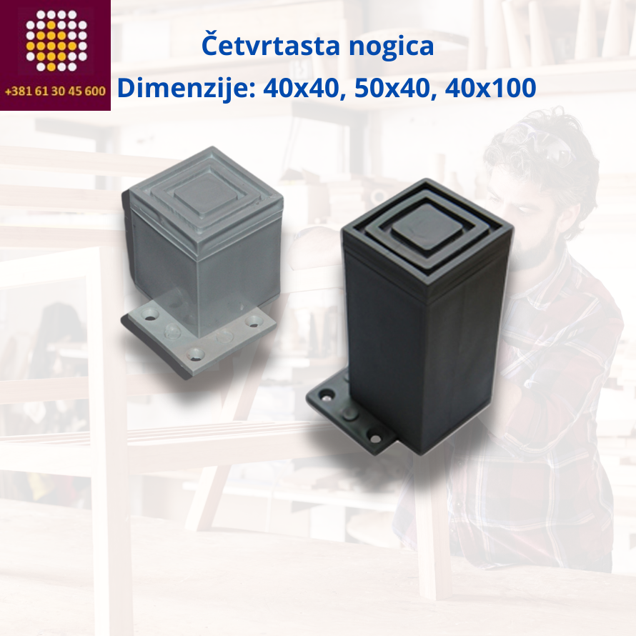 cetvrtaste nogice za namestaj