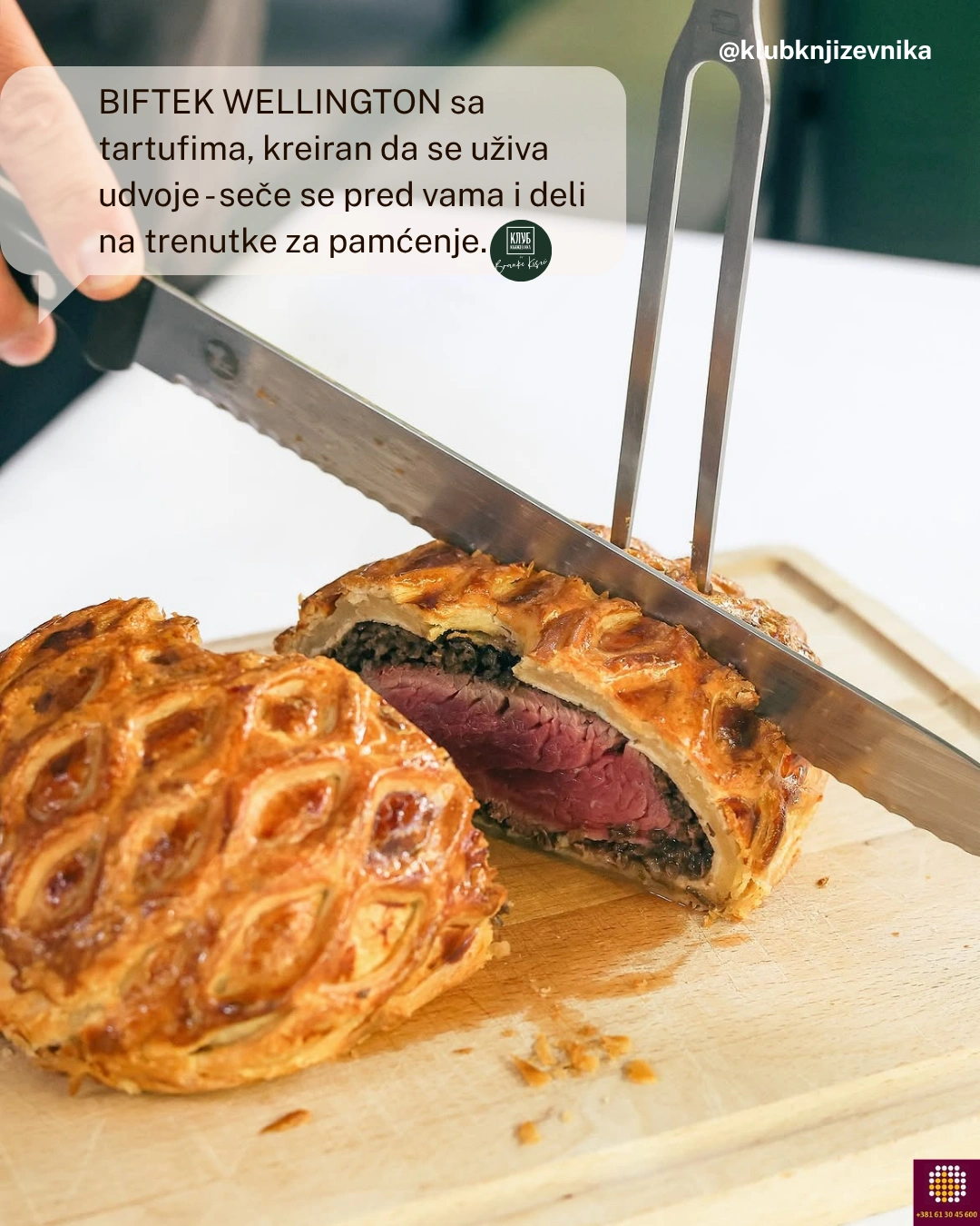 Biftek wellington sa tartufima, kreiran da se uživa udvoje-seče se pred vama i deli na trenutke za pamćenje