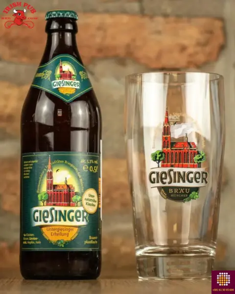 pivo giesnger na meniju irish pub red cow novi sad