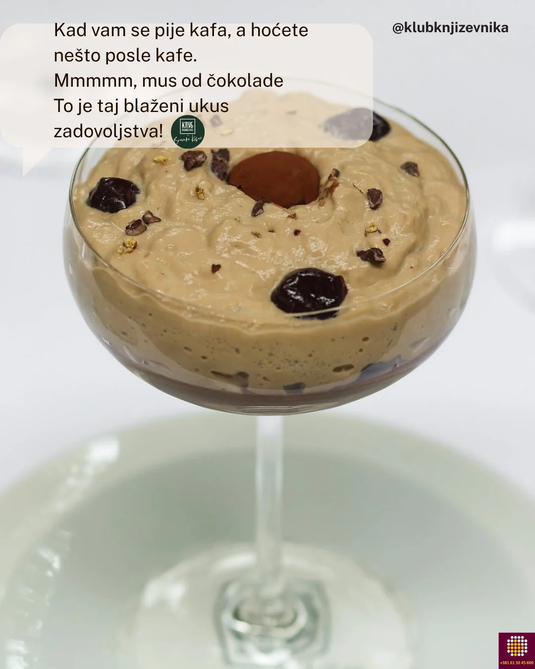 Mus od čokolade, idealna poslastica uz kafu i posle kafe