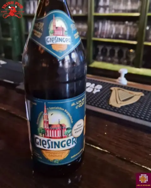 geinsinger pivo ledeno posluženo gostu irish pub red cow novi sad