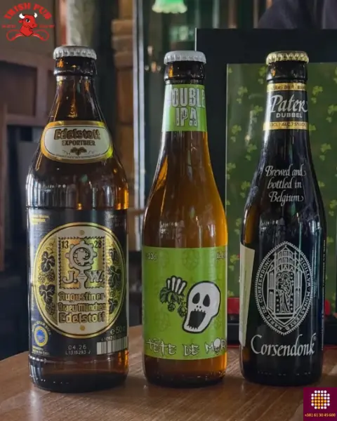 Izbor belgijskih piva u iris pabu red kow