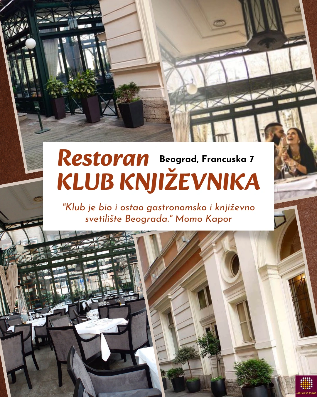 Ulaz i enterijer u klub književnika.