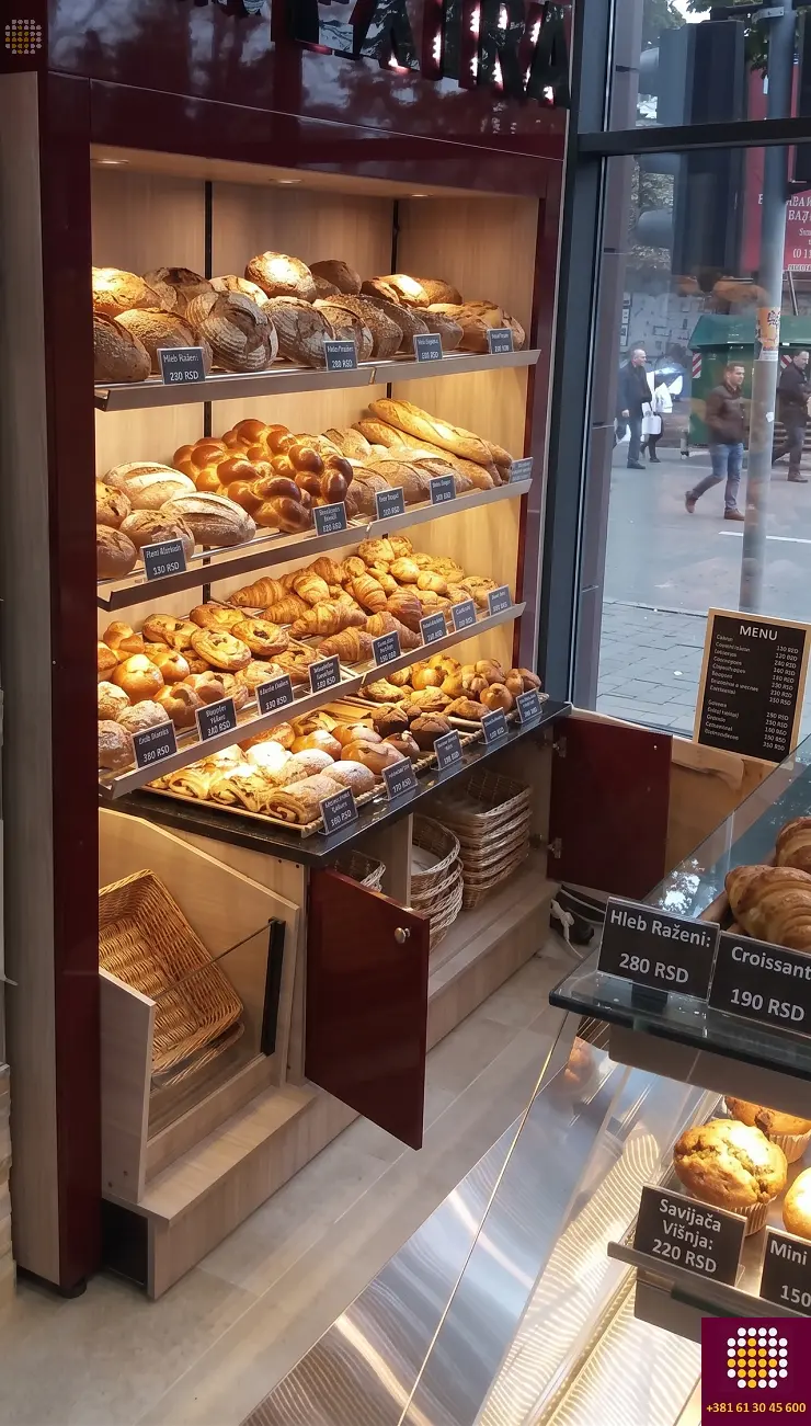pekara sa izložbeno prodajnim prostorom za hleb i peciva